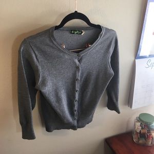 Heather Grey Cardigan